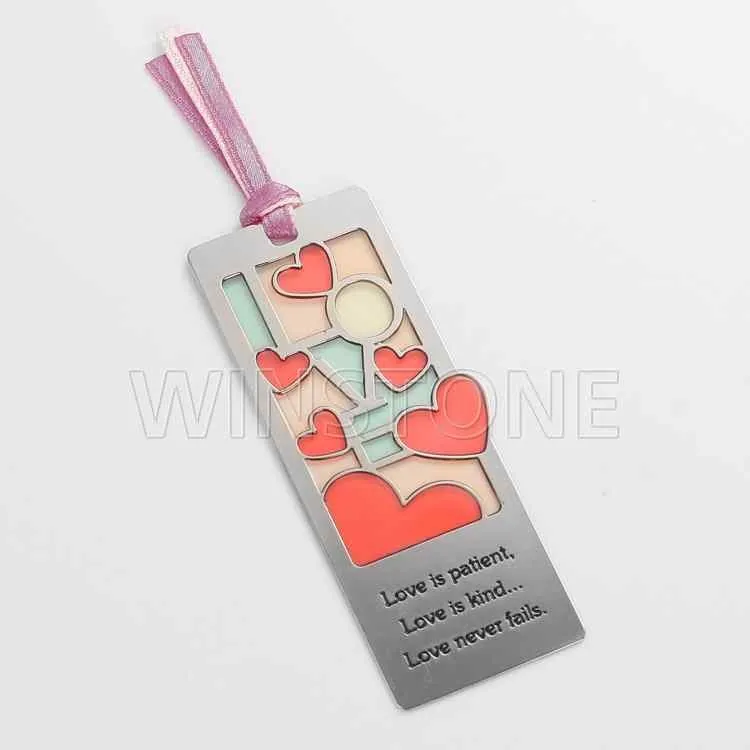 Enamel Heart Bookmark