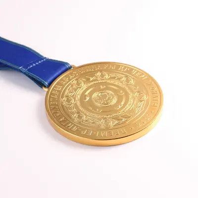 Embossed Gold Medal